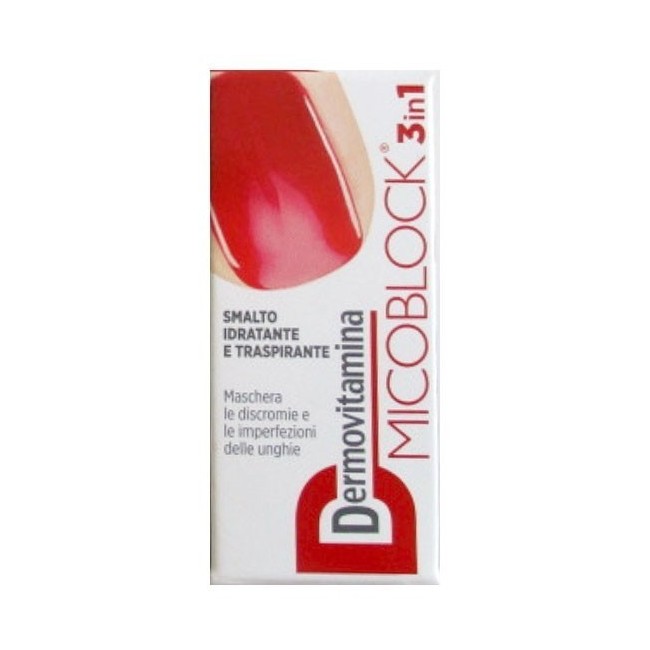 Dermovitamina Micoblock 3 In 1 Smalto Idratante E Traspirante Rosso 5 Ml Dermovitamina Micoblock 3 In 1 Smalto Idratante E Traspirante Rosso 5 Ml