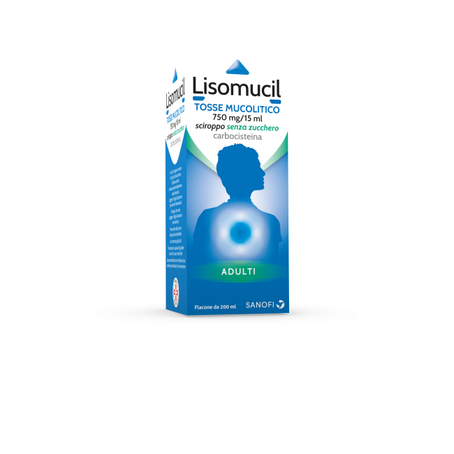 Lisomucil Ad Sciroppo 200 Ml 750 Mg/15 Ml S/zucchero