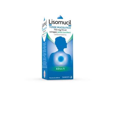 Lisomucil Ad Sciroppo 200 Ml 750 Mg/15 Ml S/zucchero Lisomucil Ad Sciroppo 200 Ml 750 Mg/15 Ml S/zucchero