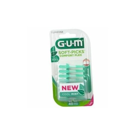 Gum Soft Pick Comfort Flex Cool Mint Regular Scovolini 40 Pezzi