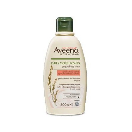 Aveeno Bagno Doccia Yogurt Albicocca & Miele 300 Ml