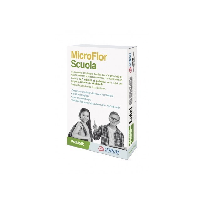 Microflor Scuola 30 Capsule Masticabili