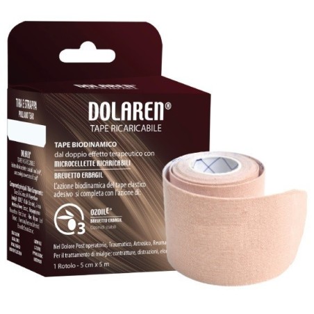 Dolaren Tape Ricaricabile Cerotto Terapeutico Beige Cm 5x5 M In Rotolo