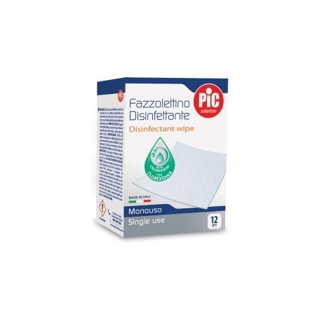 Pic Solution Fazzolettini Disinfettanti 12 Pezzi