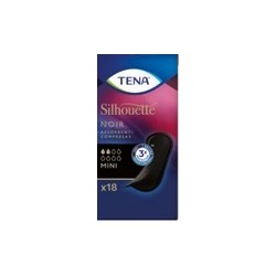 Assorbente Nero Incontinenza Leggera Tena Silhouette Noir Mini 18 Pezzi