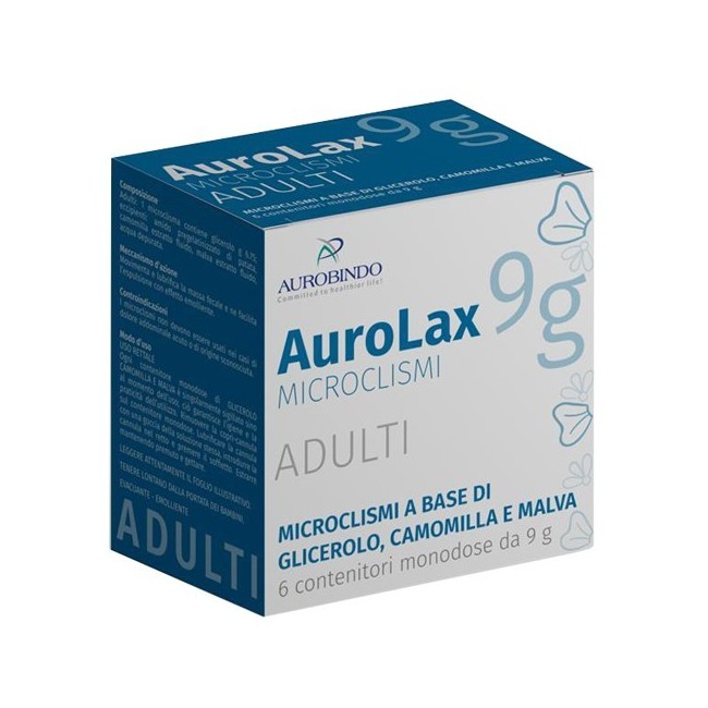 Microclismi Per Adulti Aurolax 6 Contenitori 9 G