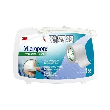 Cerotto In Carta Micropore Surgical Tape M5x25mm Dispenser