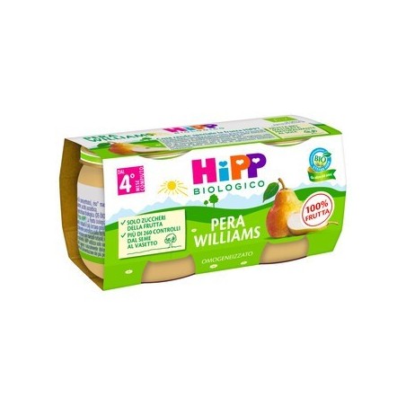 Hipp Bio Omogeneizzato Pera Williams 2 X 80 G