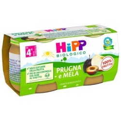 Hipp Bio Omogeneizzato Prugna E Mela 2 X 80 G