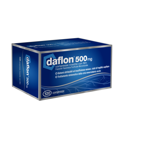 Daflon 120 Compresse Rivestite 500mg Daflon 120 Compresse Rivestite 500mg