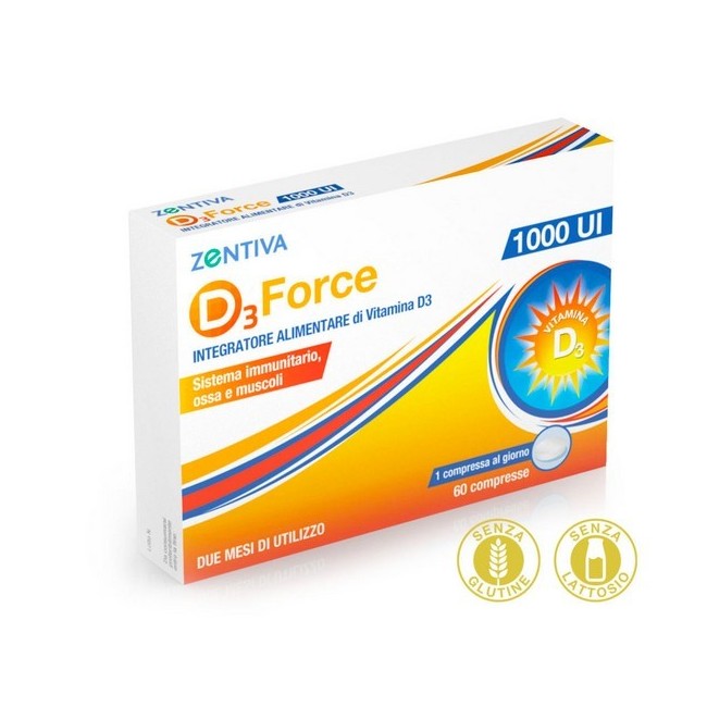D3 Force Zentiva 1000ui 60 Compresse