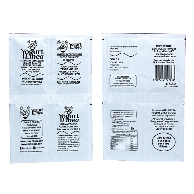 Yogurt Linea Fermenti Liofilizzati 4 Bustine Da 6,5 G Yogurt Linea Fermenti Liofilizzati 4 Bustine Da 6,5 G