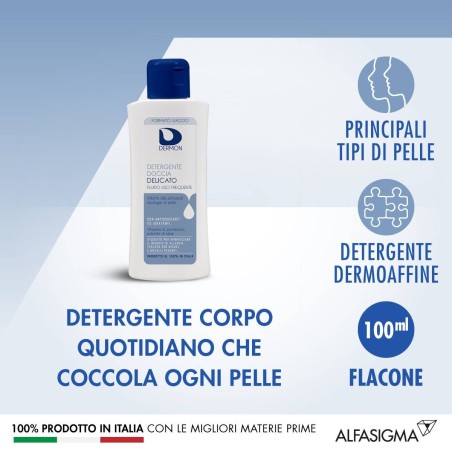 Dermon Detergente Doccia Delicato Uso Frequente 100 Ml