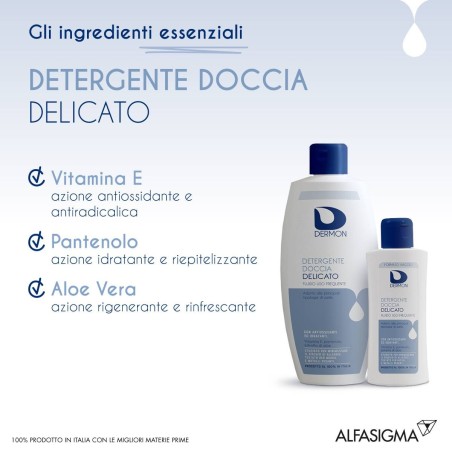 Dermon Detergente Doccia Delicato Uso Frequente 100 Ml Dermon Detergente Doccia Delicato Uso Frequente 100 Ml