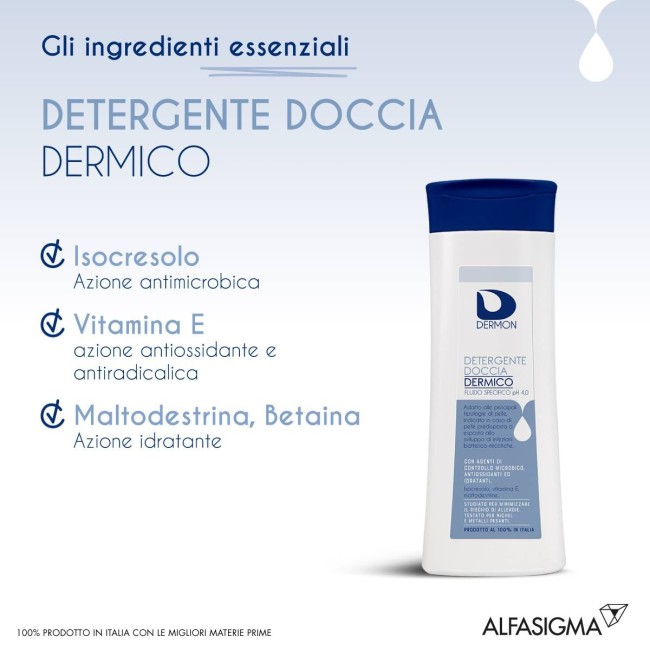 Dermon Detergente Doccia Dermico Ph 4,0 250 Ml Dermon Detergente Doccia Dermico Ph 4,0 250 Ml