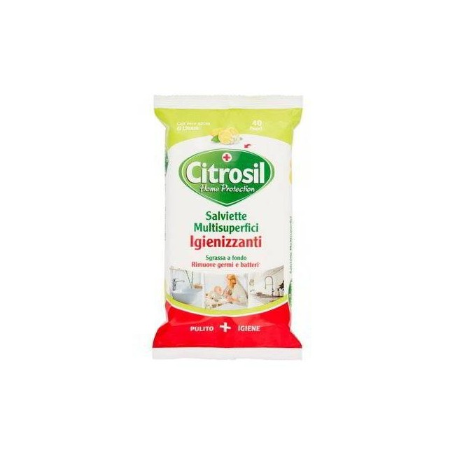 Citrosil Salviette Igienizzanti Limone 40 Pezzi