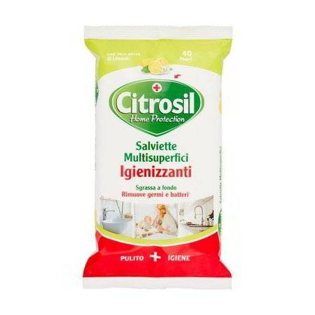 Citrosil Salviette Igienizzanti Limone 40 Pezzi