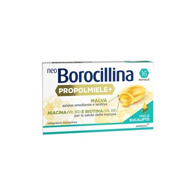 Neoborocillina Propolmiele+ Miele/eucalipto 16 Pastiglie