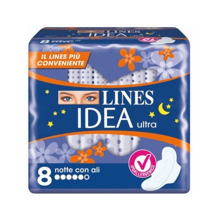 Lines Idea Ultra Notte Ali 8 Pezzi
