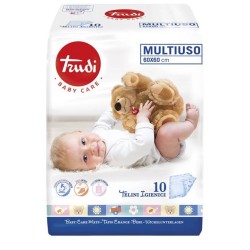 Trudi Baby Care Telini Multiuso 60x60 Cm 10 Pezzi