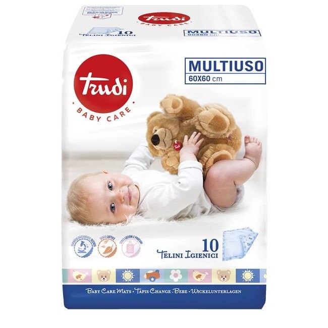 Trudi Baby Care Telini Multiuso 60x60 Cm 10 Pezzi Trudi Baby Care Telini Multiuso 60x60 Cm 10 Pezzi