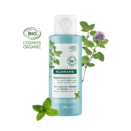 Klorane Polvere Purificante Menta Acquatica 50 G Klorane Polvere Purificante Menta Acquatica 50 G