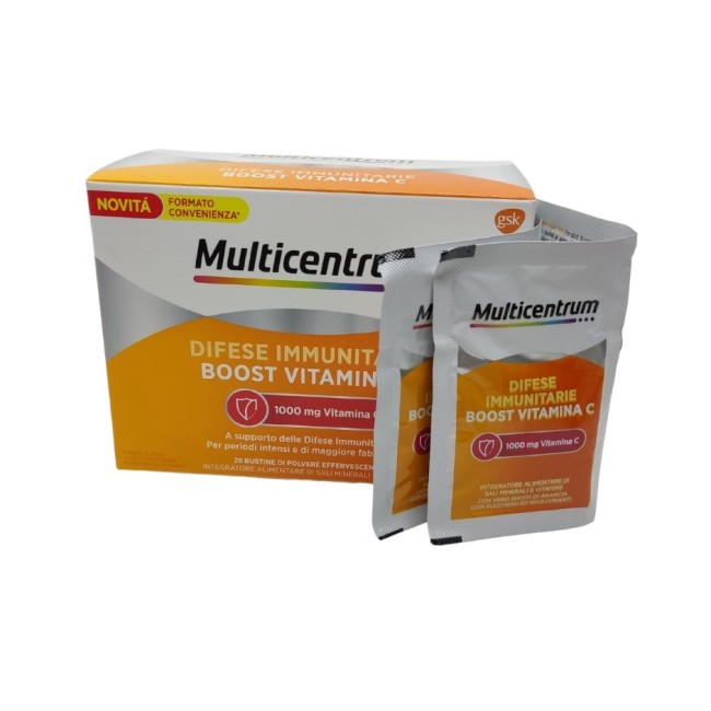 Multicentrum Difese Immunitarie Boost Vitamina C 28 Bustine Multicentrum Difese Immunitarie Boost Vitamina C 28 Bustine