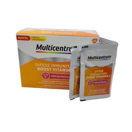 Multicentrum Difese Immunitarie Boost Vitamina C 28 Bustine Multicentrum Difese Immunitarie Boost Vitamina C 28 Bustine