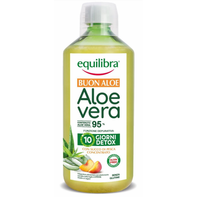 Buon Aloe Vera 95% Con Succo Di Pesca Concentrato 1 Litro