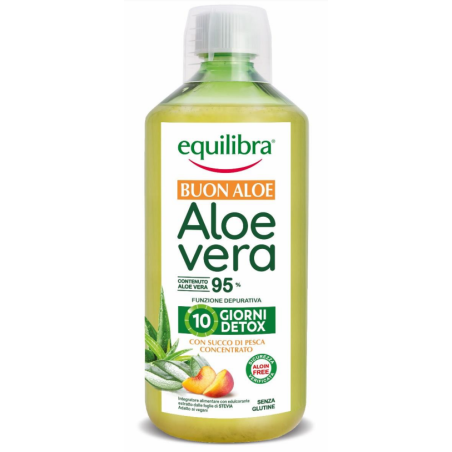 Buon Aloe Vera 95% Con Succo Di Pesca Concentrato 1 Litro