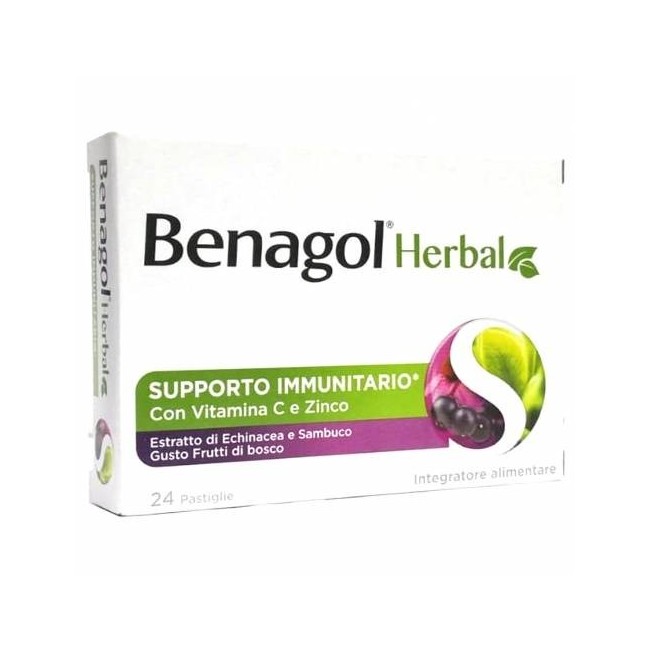 Benagol Herbal Frutti Di Bosco 24 Pastiglie