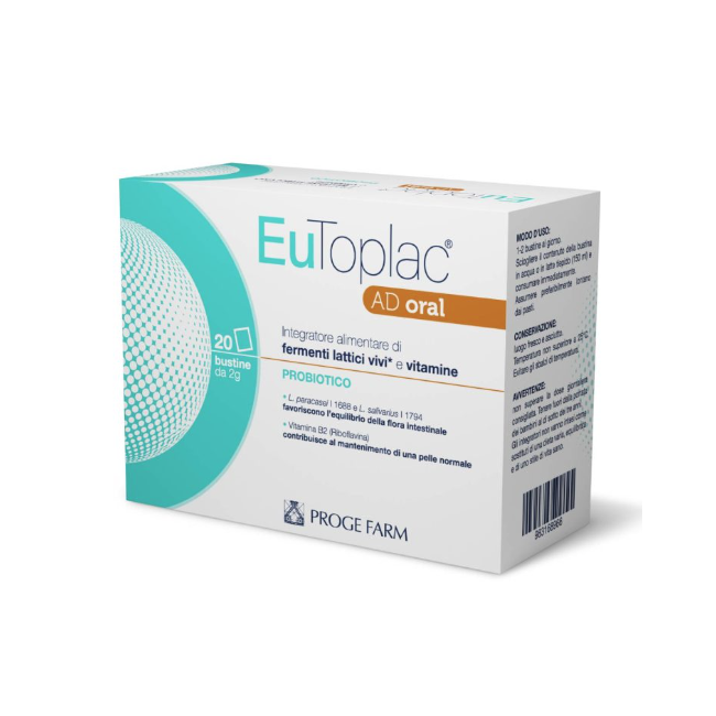 Eutoplac Ad Oral 20 Bustine