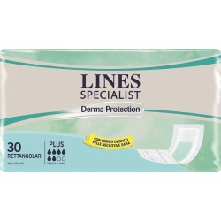 Pannolone Per Incontinenza Lines Specialist Derma Rettangolare 30 Pezzi