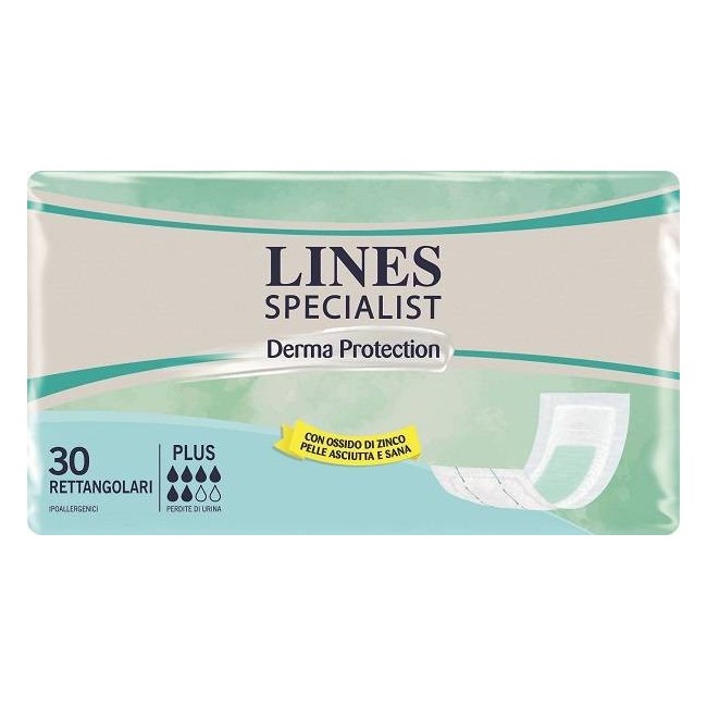 Pannolone Per Incontinenza Lines Specialist Derma Rettangolare 30 Pezzi