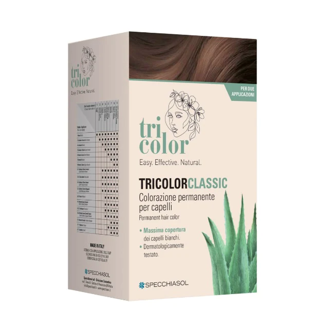 Tricolor Classic 6 Biondo Scuro 2 Tubi 50 Ml + 2 Shaker 50 Ml + 4 Bustine 8 Ml