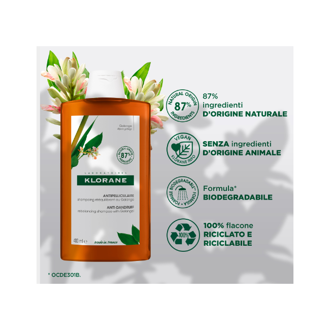 Klorane Shampoo Galanga 400 Ml