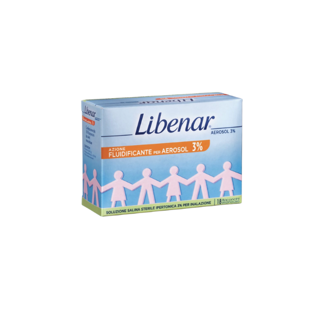 Soluzione Salina Ipertonica 3% Libenar Per Inalazione Con Aerosol 30 Flaconcini Monouso X 4 Ml