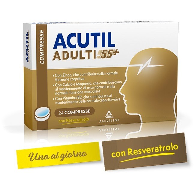 Acutil Adulti 55+ 24 Compresse It Acutil Adulti 55+ 24 Compresse It