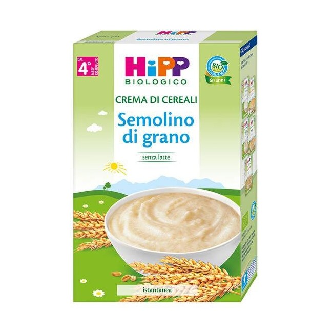 Hipp Bio Crema Cereali Semolino Di Grano 200 G Hipp Bio Crema Cereali Semolino Di Grano 200 G