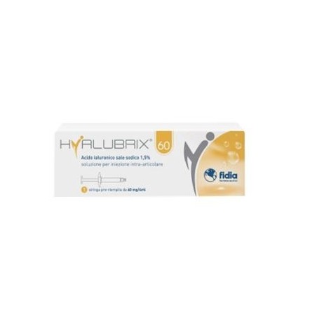 Siringa Intra-articolare Hyalubrix 60 Acido Ialuronico 1,5% 60 Mg 4 Ml