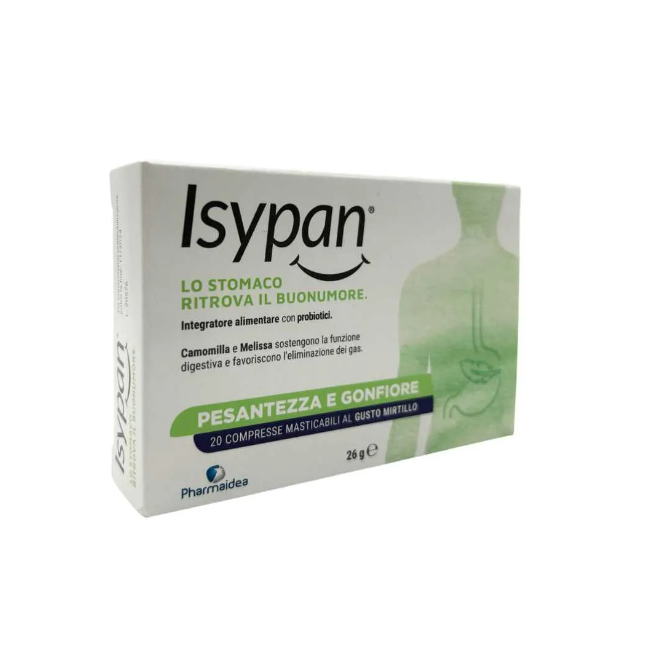 Isypan Pesantezza Gonfiore 20 Compresse Masticabili