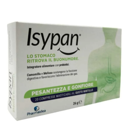 Isypan Pesantezza Gonfiore 20 Compresse Masticabili