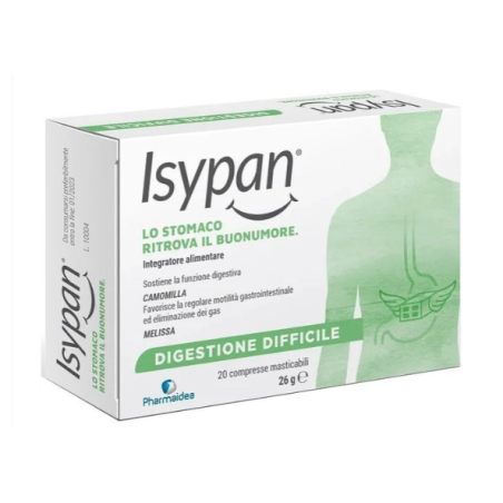 Isypan Pesantezza Gonfiore 20 Compresse Masticabili Isypan Pesantezza Gonfiore 20 Compresse Masticabili