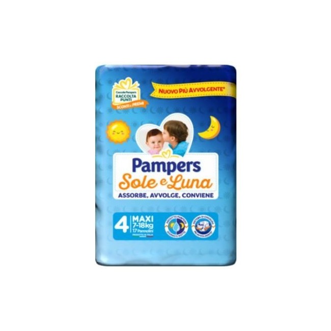 Pampers Sole&luna Maxi 17 Pezzi Pampers Sole&luna Maxi 17 Pezzi