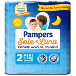 Pampers Sole Luna Midini 21 Pezzi