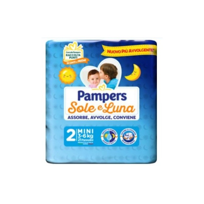 Pampers Sole Luna Midini 21 Pezzi