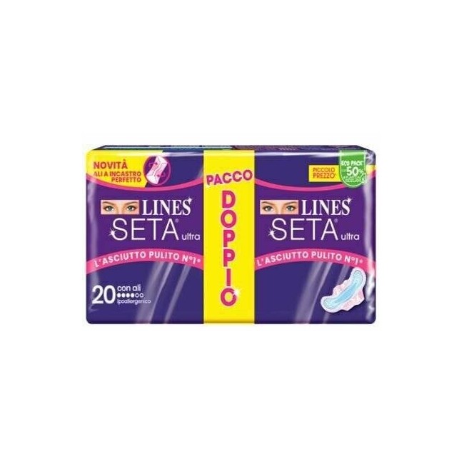 Lines Seta Ultra Assorbenti Ali Vp 20 Pezzi