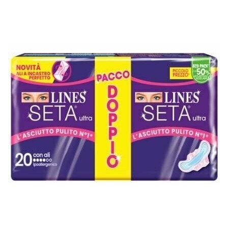 Lines Seta Ultra Assorbenti Ali Vp 20 Pezzi