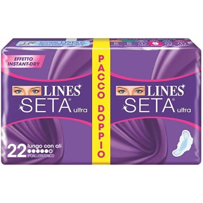 Lines Seta Ultra Assorbenti Lungo Vp Dwct 18 Pezzi