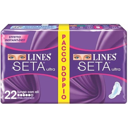 Lines Seta Ultra Assorbenti Lungo Vp Dwct 18 Pezzi